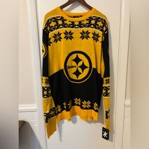 NWT Pittsburgh Steelers Winter/Christmas Crewneck Sweater size XXL